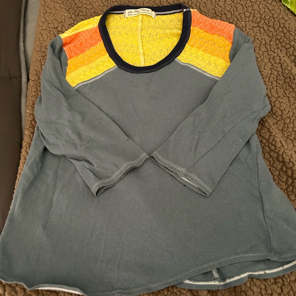 We The Free 3/4 sleeve shirt